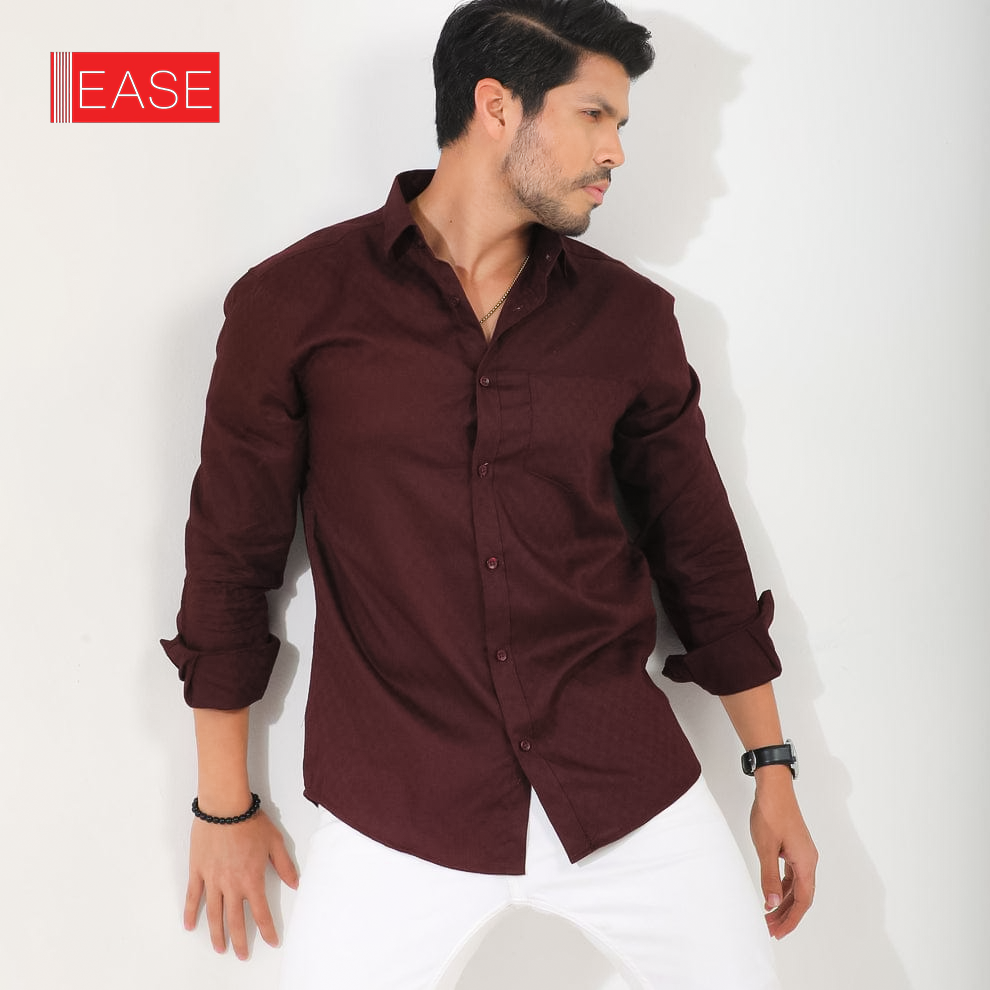 Cocoa Luxe Deep brown Full Sleeve Shirt