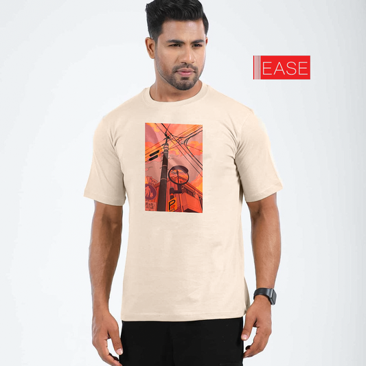 Base Color Printed Cotton T-shirt